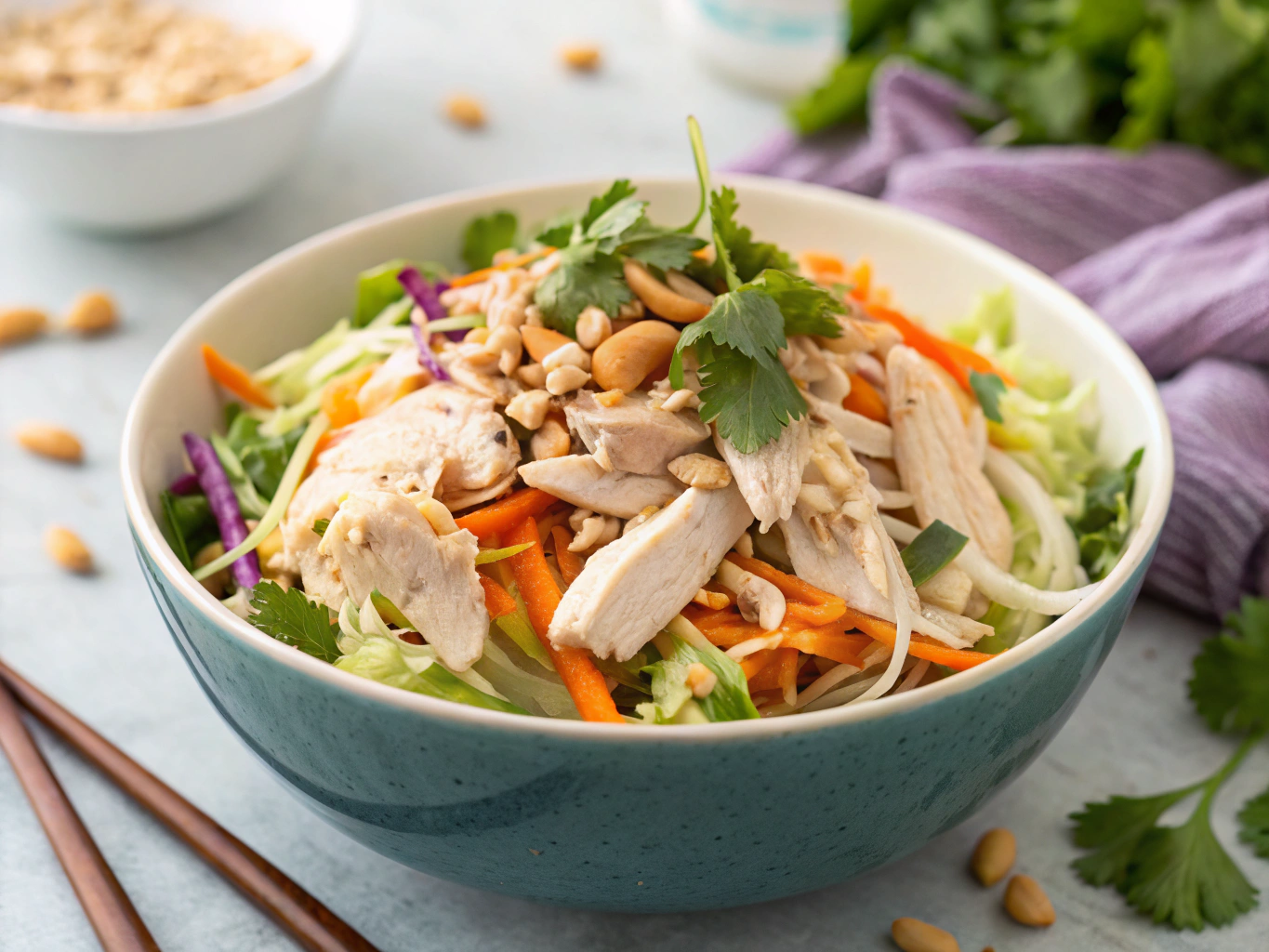 Vietnamese Chicken Salad with Fresh Herbs and Vegetables Vietnamese Chicken Salad: A Refreshing, Flavor-Packed Dish You'll Love