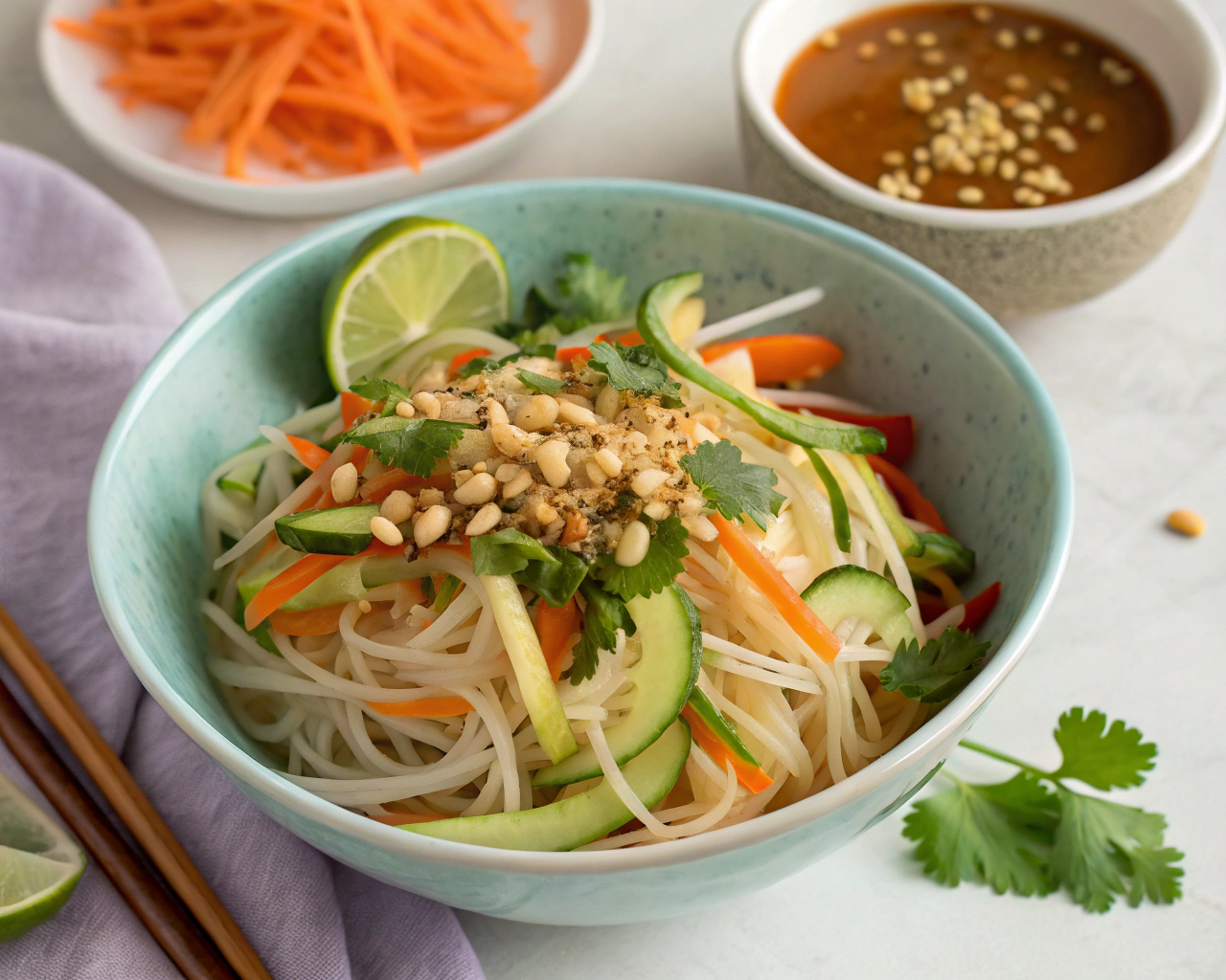 cold noodle salad 1 Cold Noodle Salad: A Refreshing and Easy Dish for Any Season