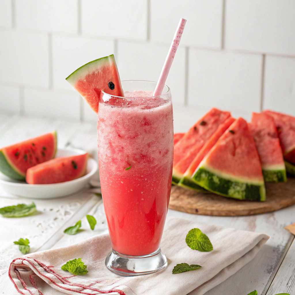 watermelon smoothie 1 How to Make a Refreshing Watermelon Smoothie