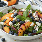 blueberry peach feta salad Blueberry Peach Feta Salad