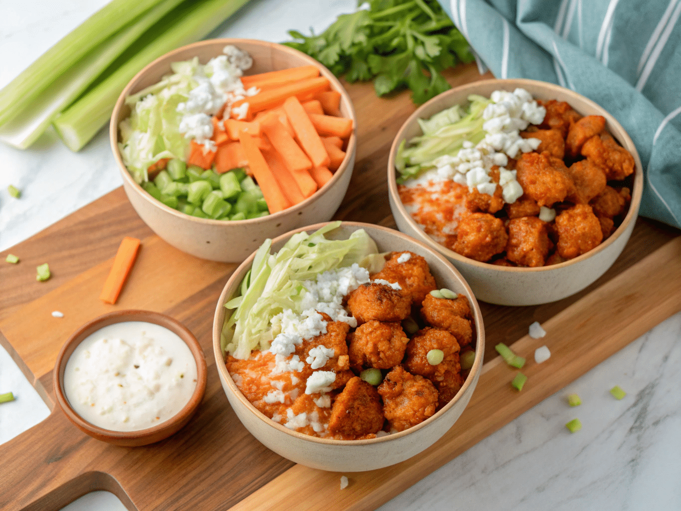 easy buffalo chicken bowls Easy Buffalo Chicken Bowls