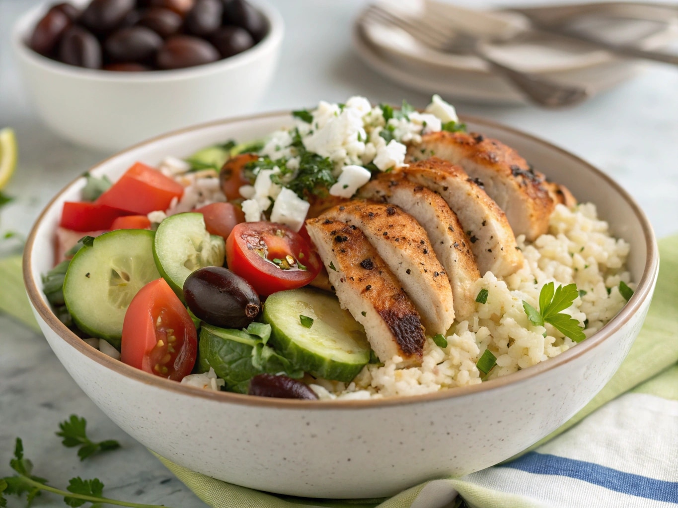 greek chicken bowl Greek Chicken Bowl