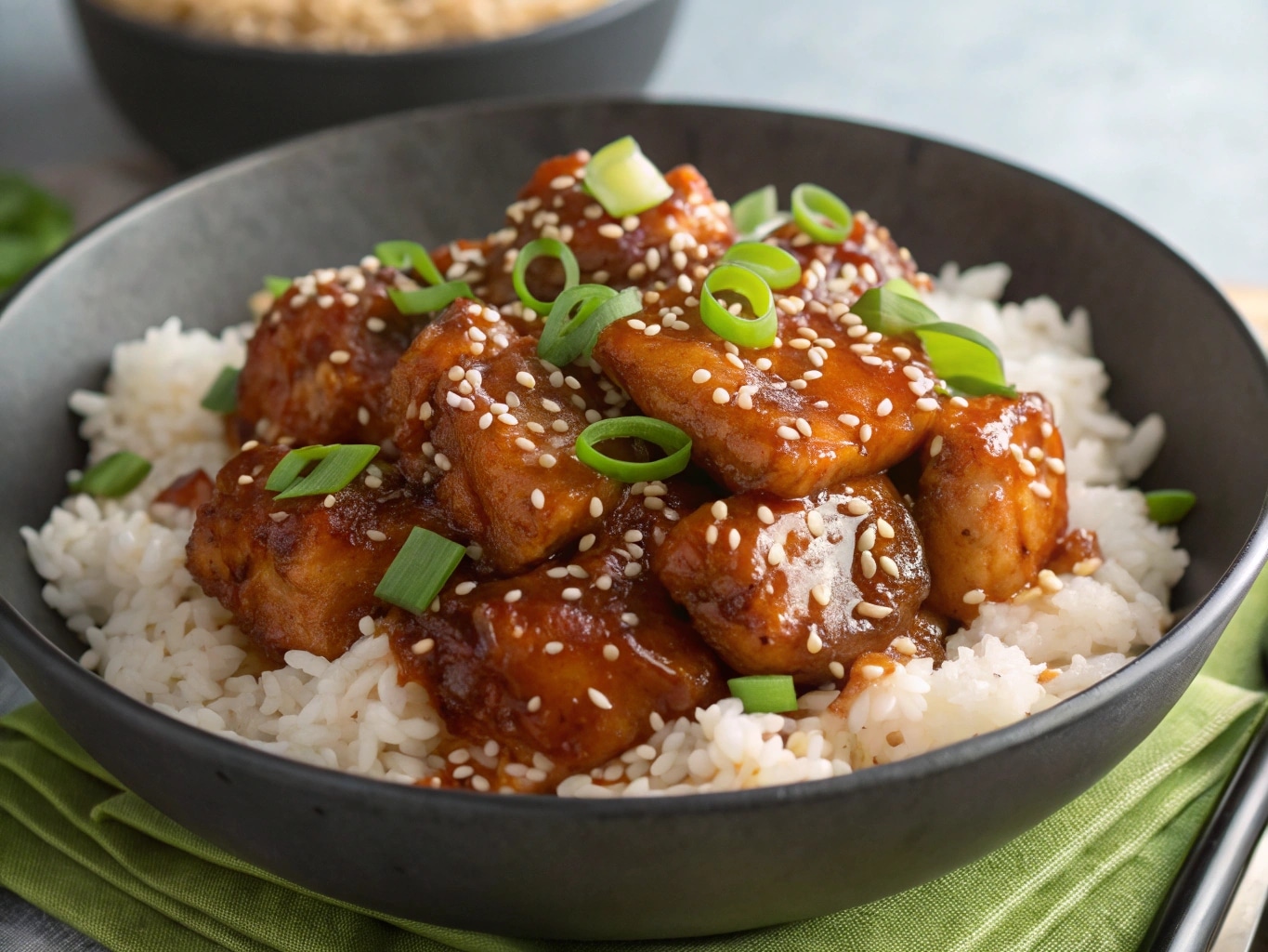 one pan honey bbq chicken rice One-Pan Honey BBQ Chicken Rice