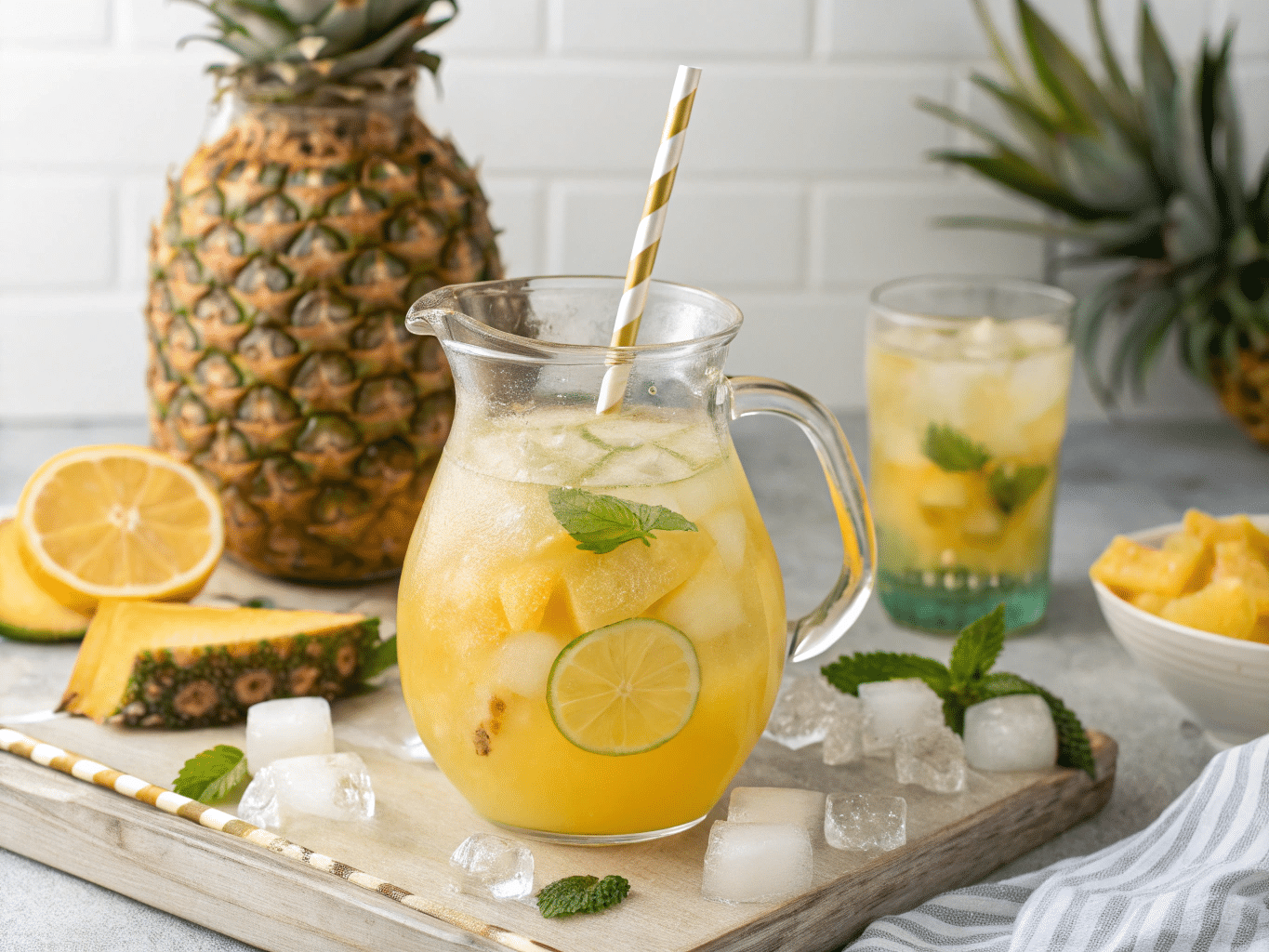 pineapple lemonade punch Pineapple Lemonade Punch: A Tropical Twist on a Classic Drink