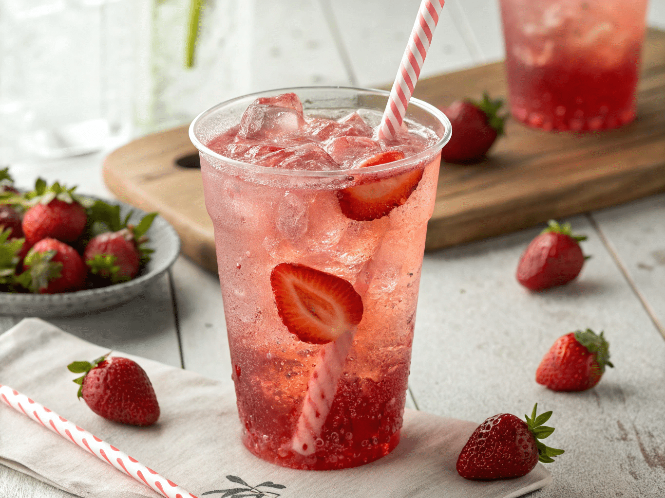 strawberry dirty sprite 1 2 Strawberry Dirty Sprite Recipe: A Refreshing and Colorful Mocktail
