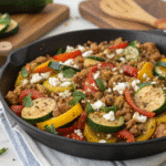 ground turkey and zucchini skillet Ground Turkey and Zucchini Skillet