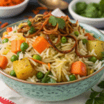 vegetable biryani 1 Easy Vegetable Biryani