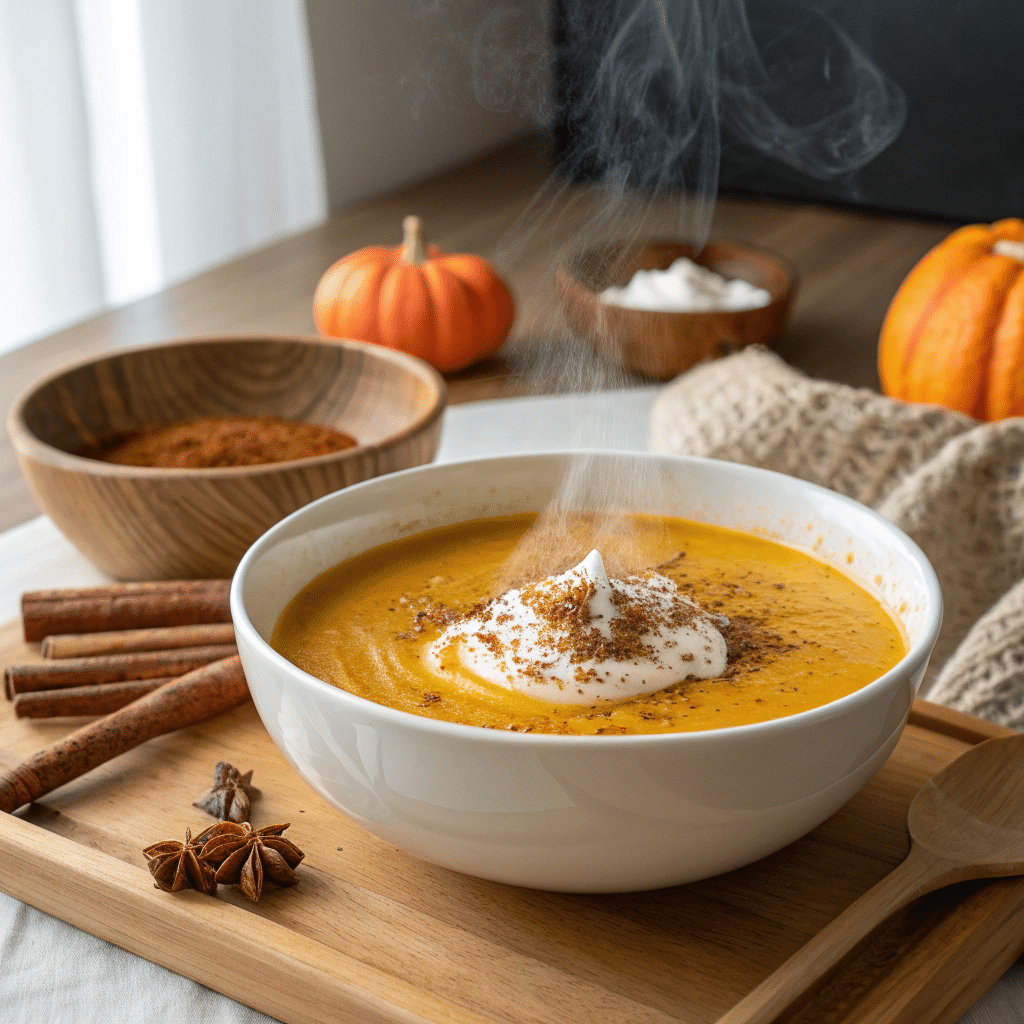 Cozy Up with a Warm Bowl of Pumpkin Soup