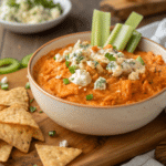 buffalo chicken dip 2 Quick Buffalo Chicken Dip – Easy, Spicy, and Crowd-Pleasing