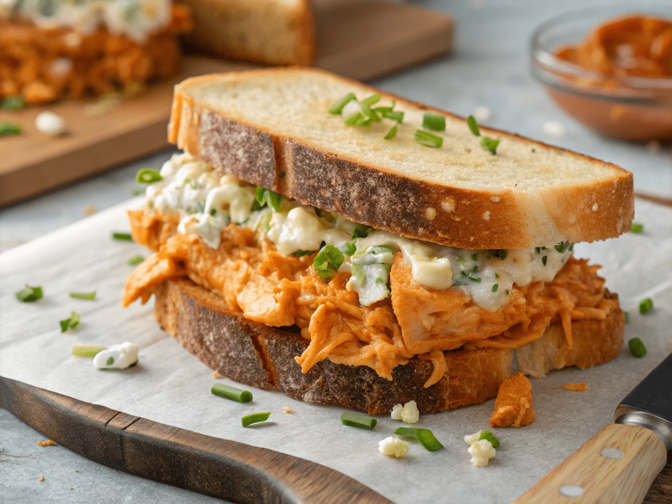 buffalo chicken dip sandwich buffalo chicken dip sandwich