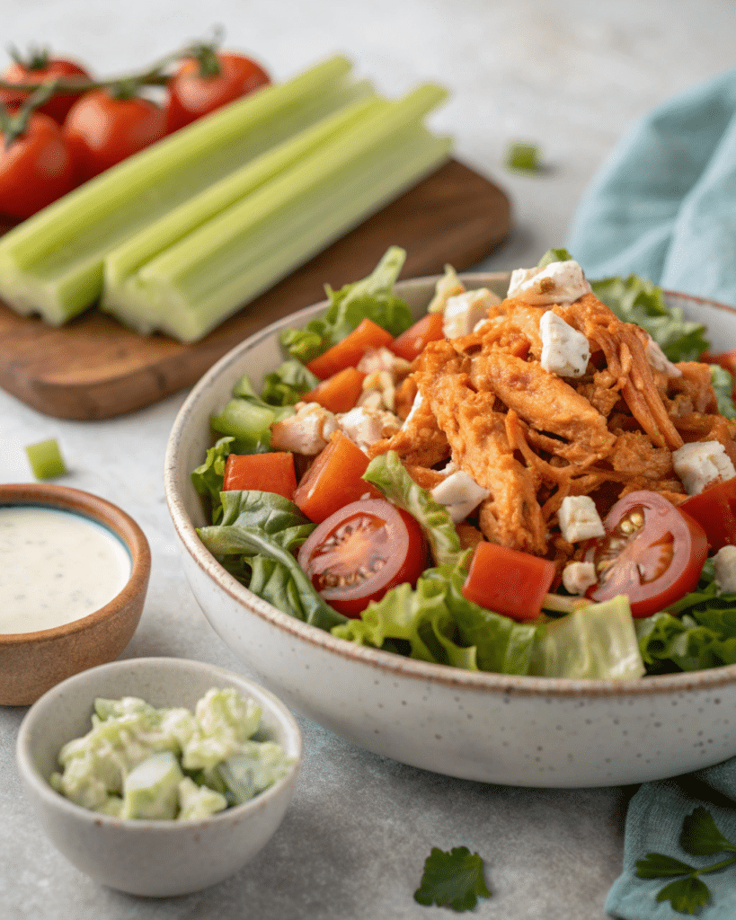 buffalo chicken salad 1 Buffalo Chicken Salad: Healthy, Flavor-Packed, and Lightened Up
