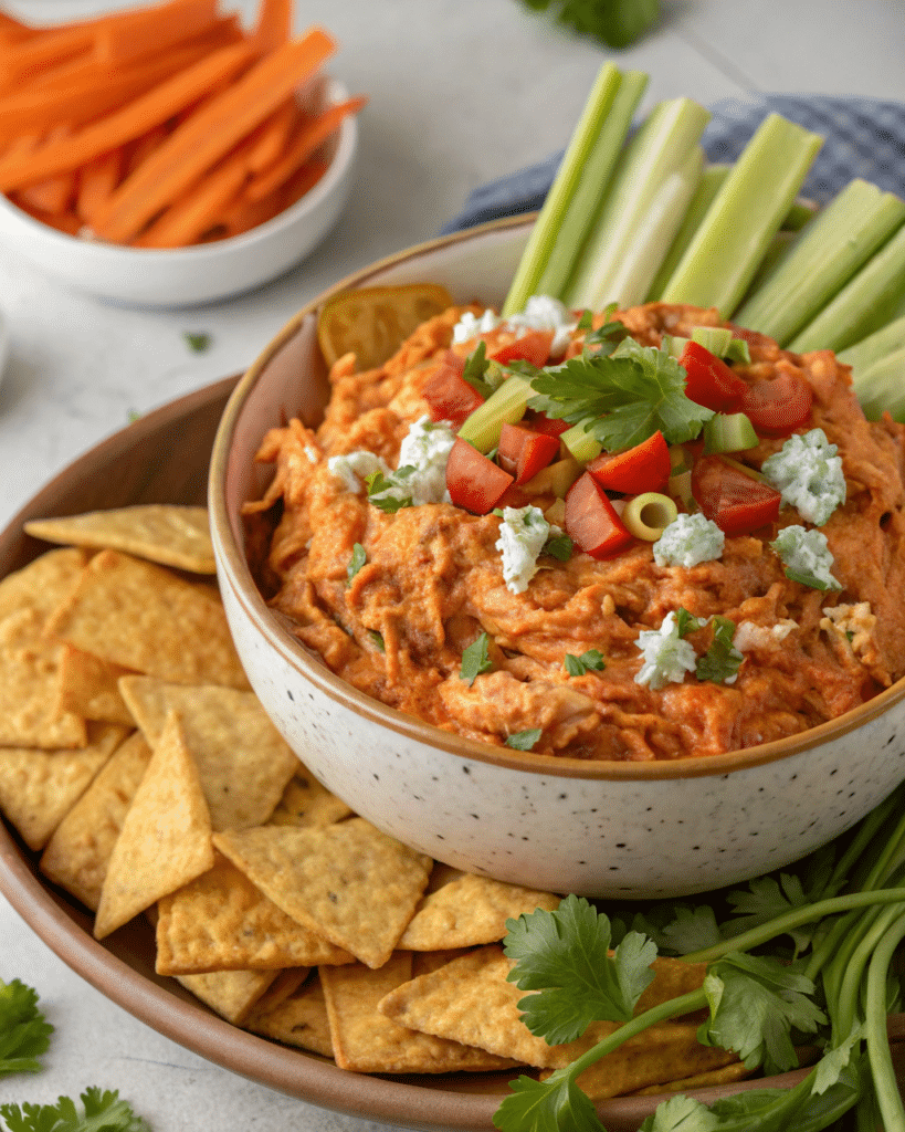 buffalo chicken salad dip Healthy Buffalo Chicken Salad Dip Recipe
