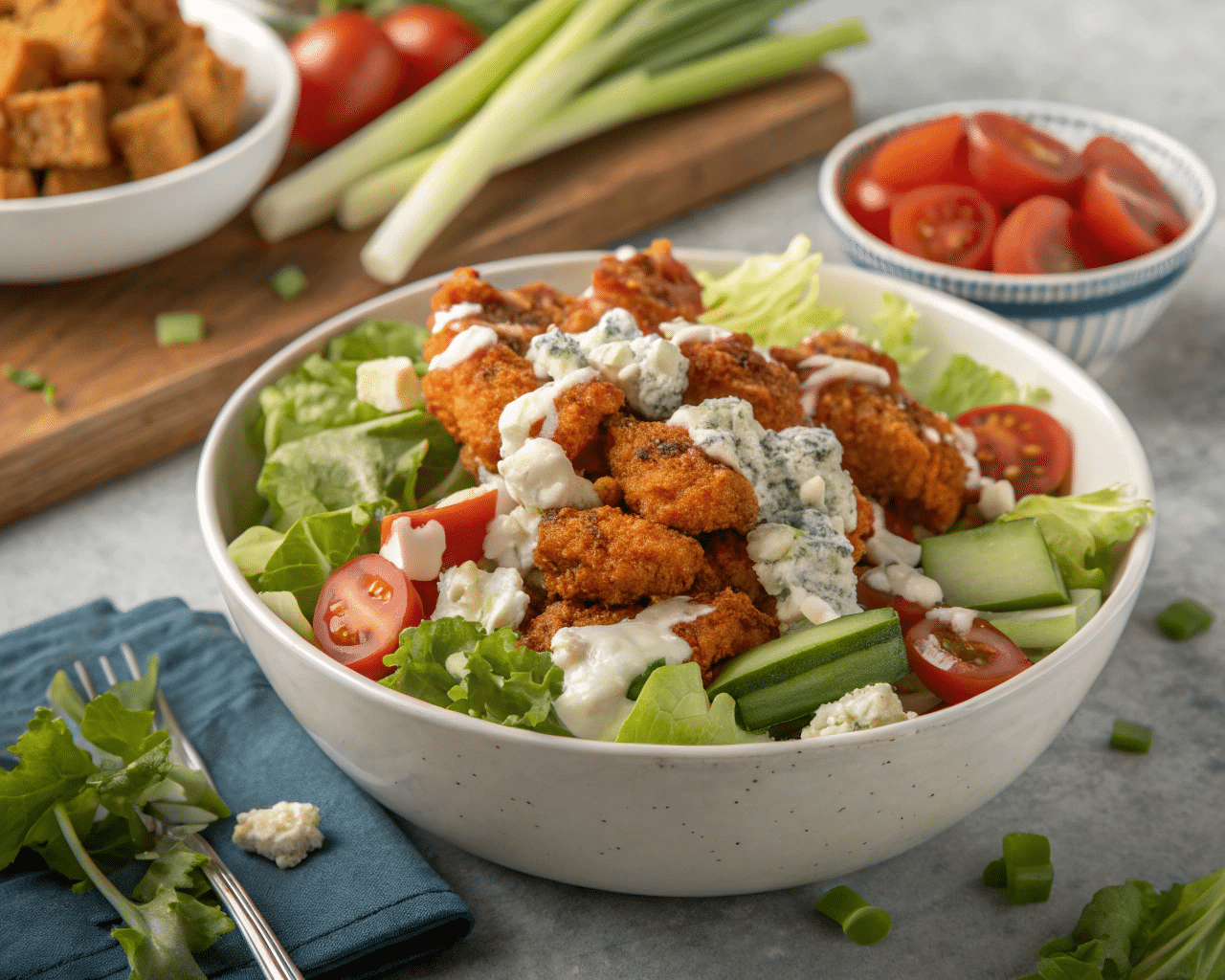 buffalo chicken salad Buffalo Chicken Salad: Healthy, Flavor-Packed, and Lightened Up