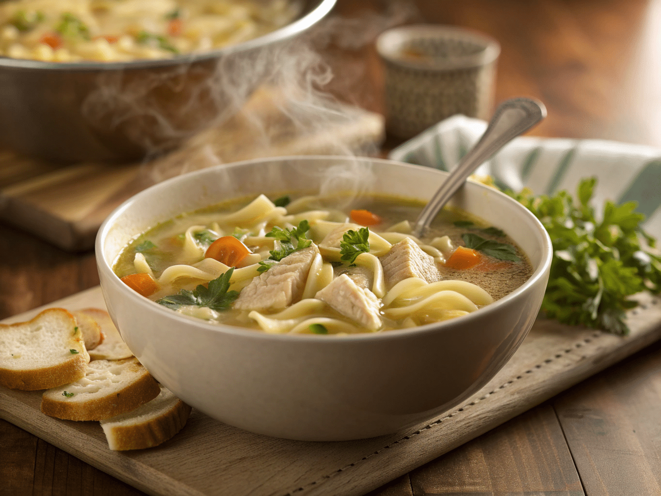 chicken noodle soup homemade 1 1 Chicken Noodle Soup Homemade – Classic, Comforting, and Full of Flavor