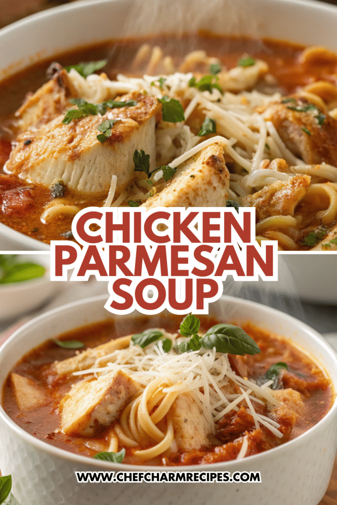 chicken parmesan soup Chicken Parmesan Soup (Easy, Cheesy Comfort Food in One Pot)