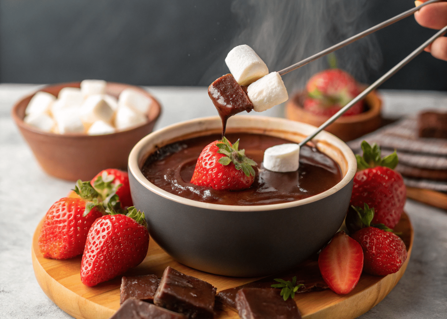 chocolate fondue in a bowl Chocolate Fondue Recipe That Will Bring Sweet Moments and Fun to Any Occasion
