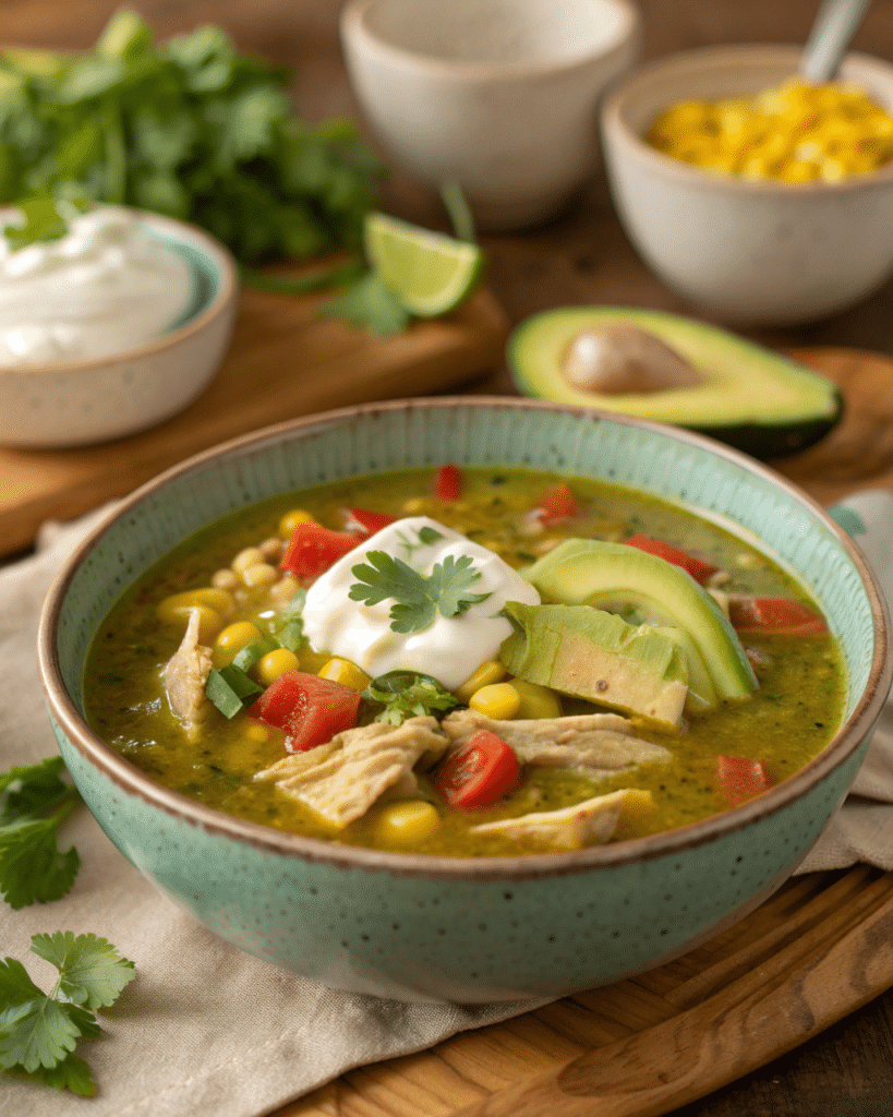 green enchilada soup 1 1 Green Enchilada Soup – Flavorful, Creamy, and Comforting