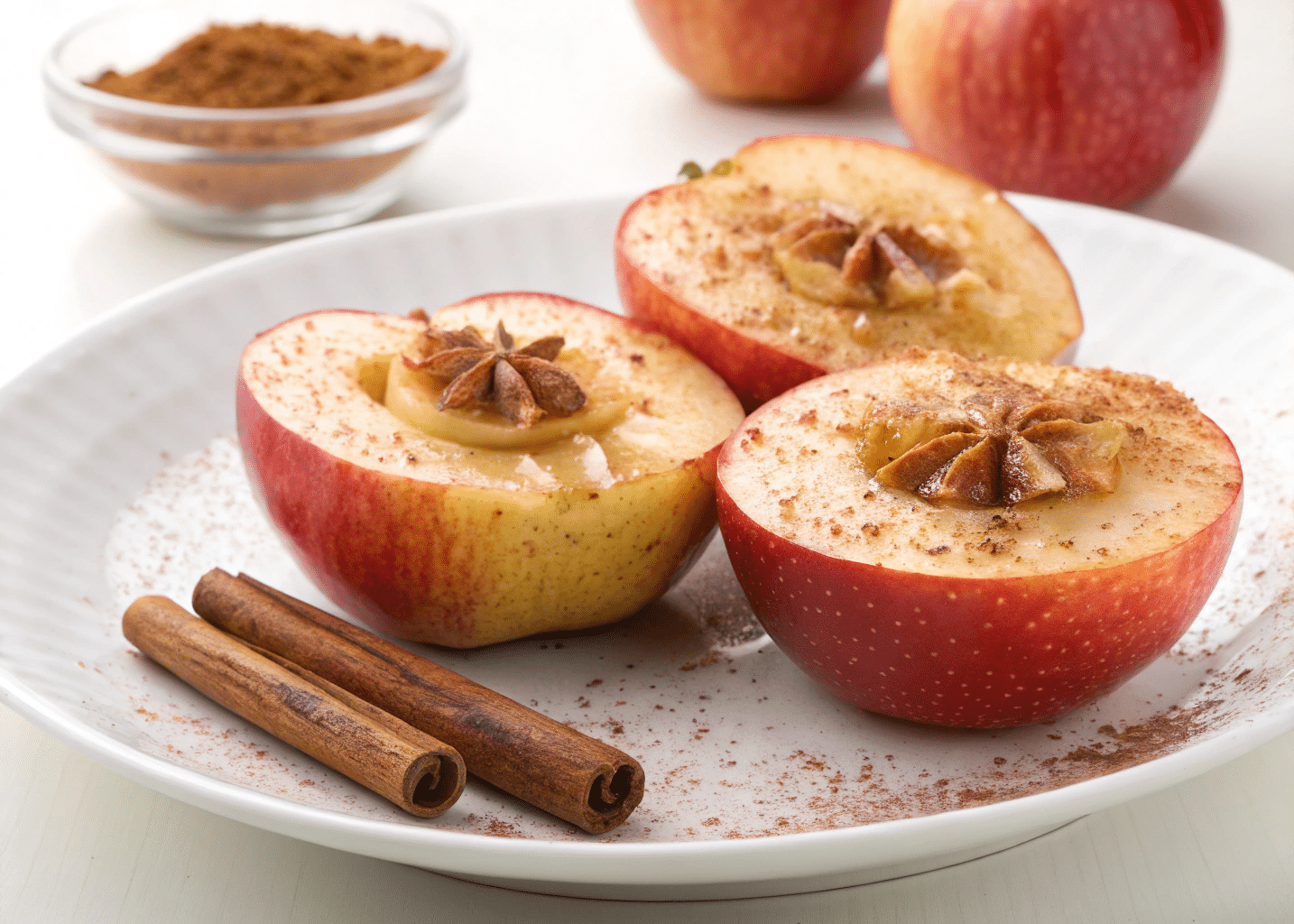 healthy baked apples with cinnamon Healthy Baked Apples with Cinnamon