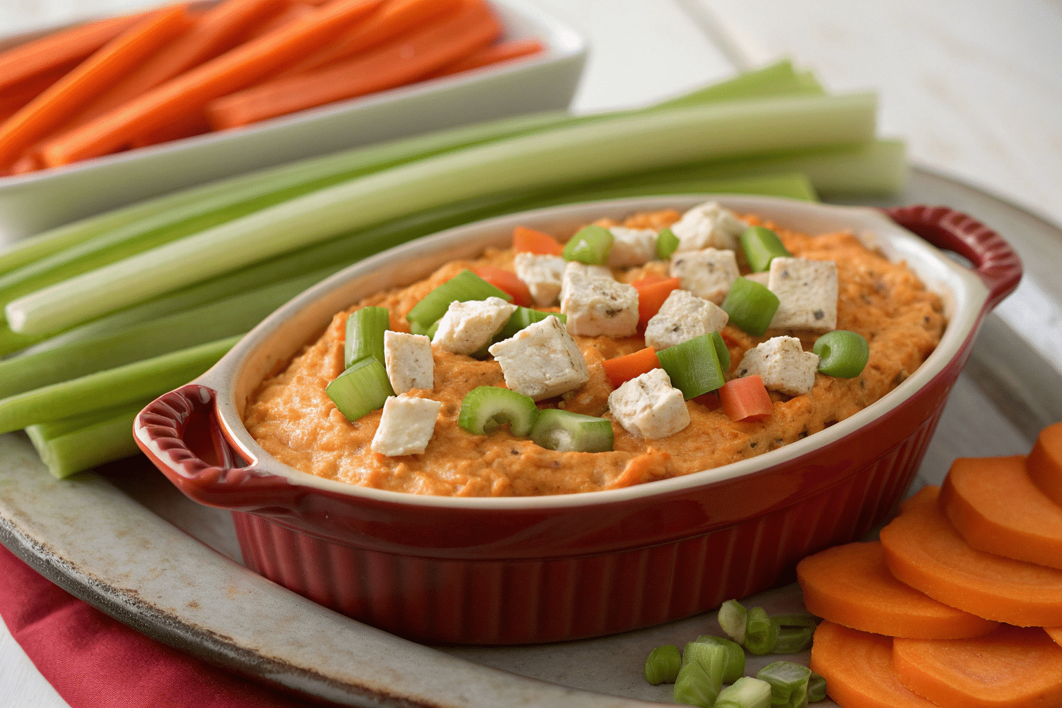 healthy buffalo chicken dip Healthy Buffalo Chicken Dip That Still Tastes Amazing