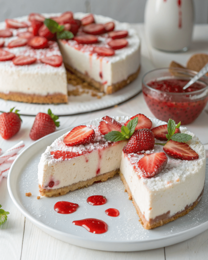 strawberry cheesecake 1 1 Strawberry Cheesecake Recipe