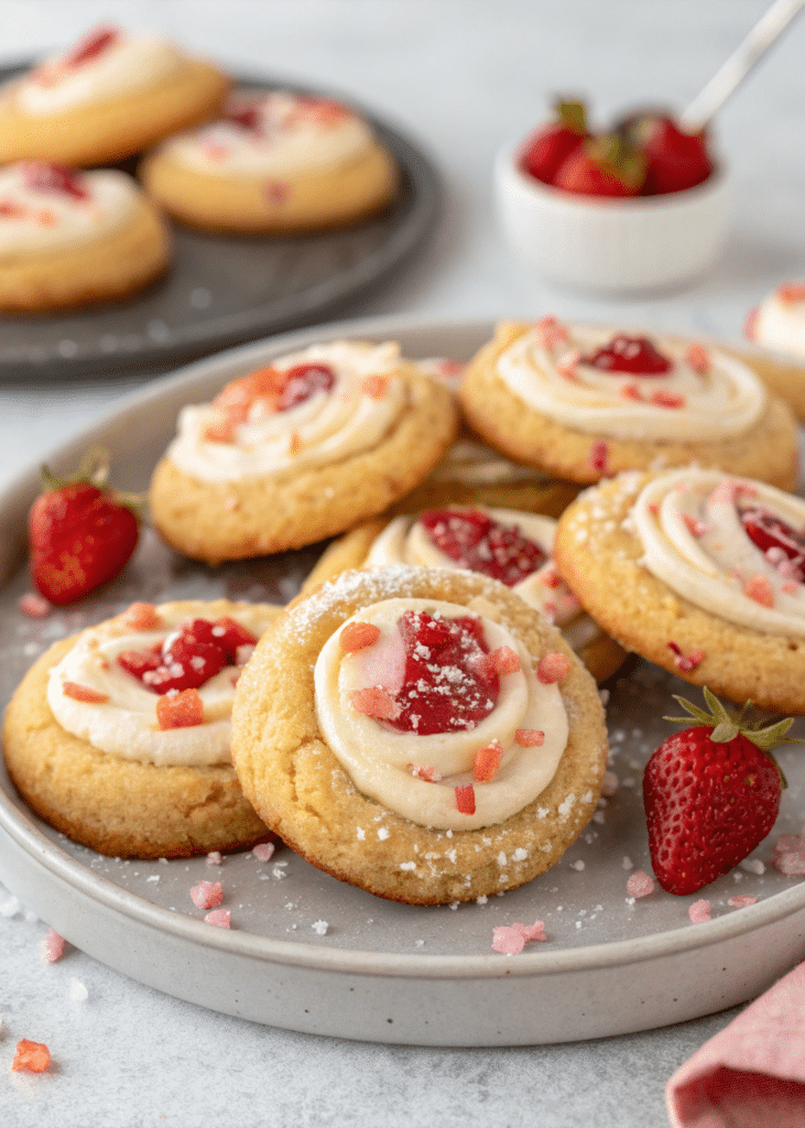 strawberry cheesecake cookies 1 Strawberry Cheesecake Cookies: A Beginner Friendly Guide