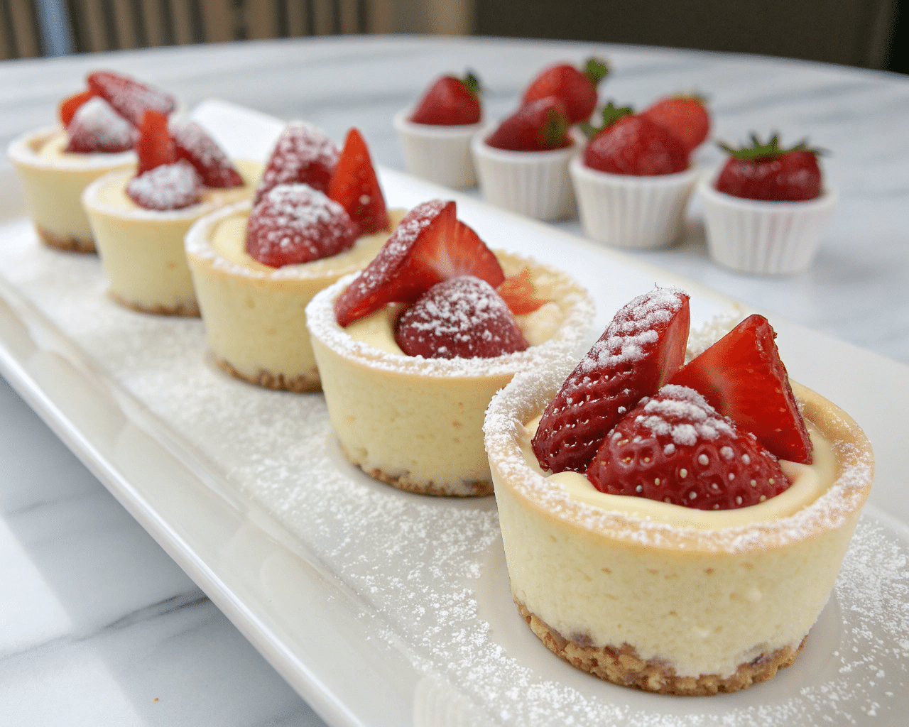 strawberry cheesecake cups Strawberry Cheesecake Cups