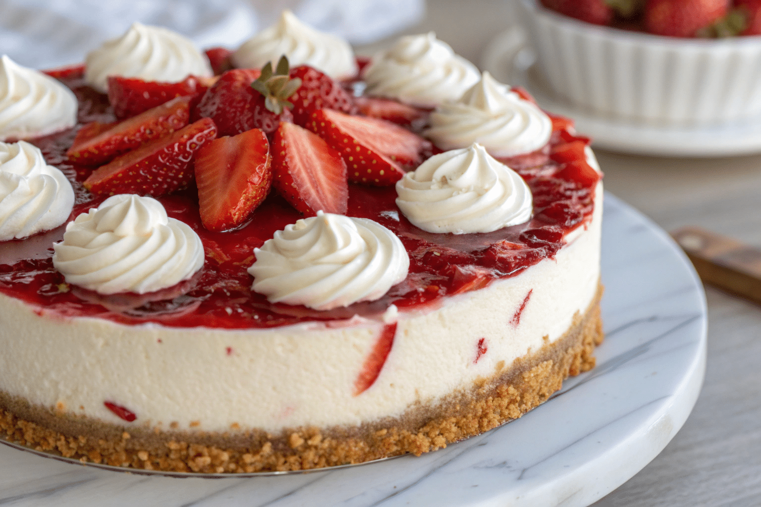 strawberry cheesecake Strawberry Cheesecake Recipe That Never Fails and Always Impresses