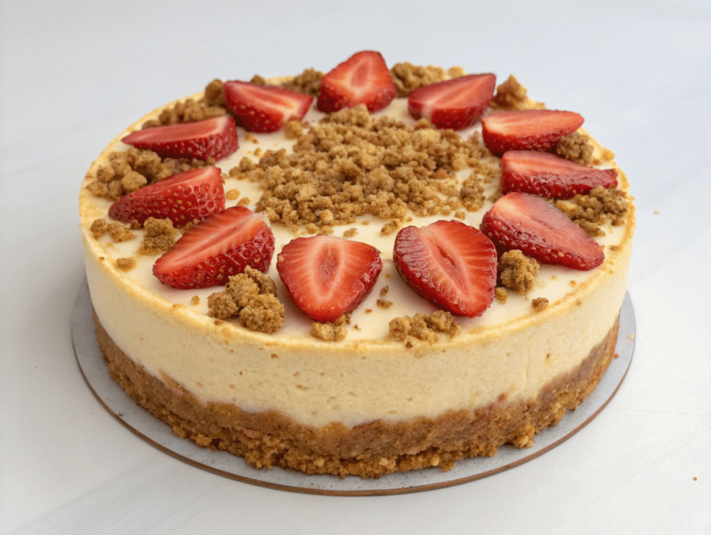 strawberry crunch cheesecake Healthy Strawberry Crunch Cheesecake: A Guilt-Free Indulgence